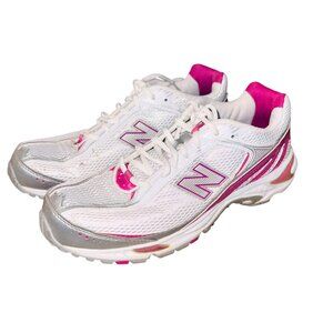 New Balance 740 Womens Athletic Cushioned Comfort Running Shoes White Pink 9